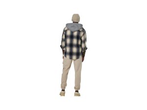 PLAID HOODED FLANNEL SHIRT.2